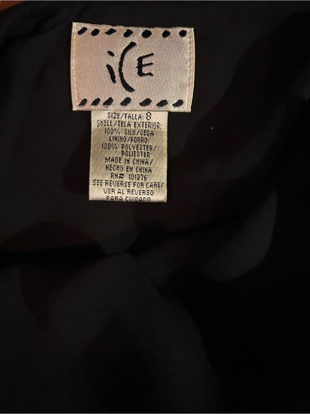 iCE vintage black silk rosette asymmetrical skirt. Y2K, Fairycore. * see listing - Picture 4 of 8